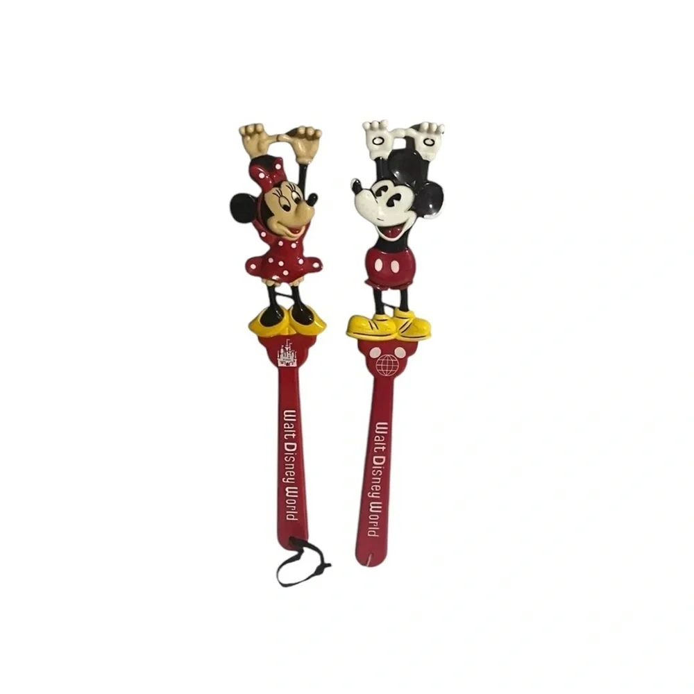 Vintage Mickey/Minnie Mouse Back Scratcher Walt Disney World Souvenir 15.5
